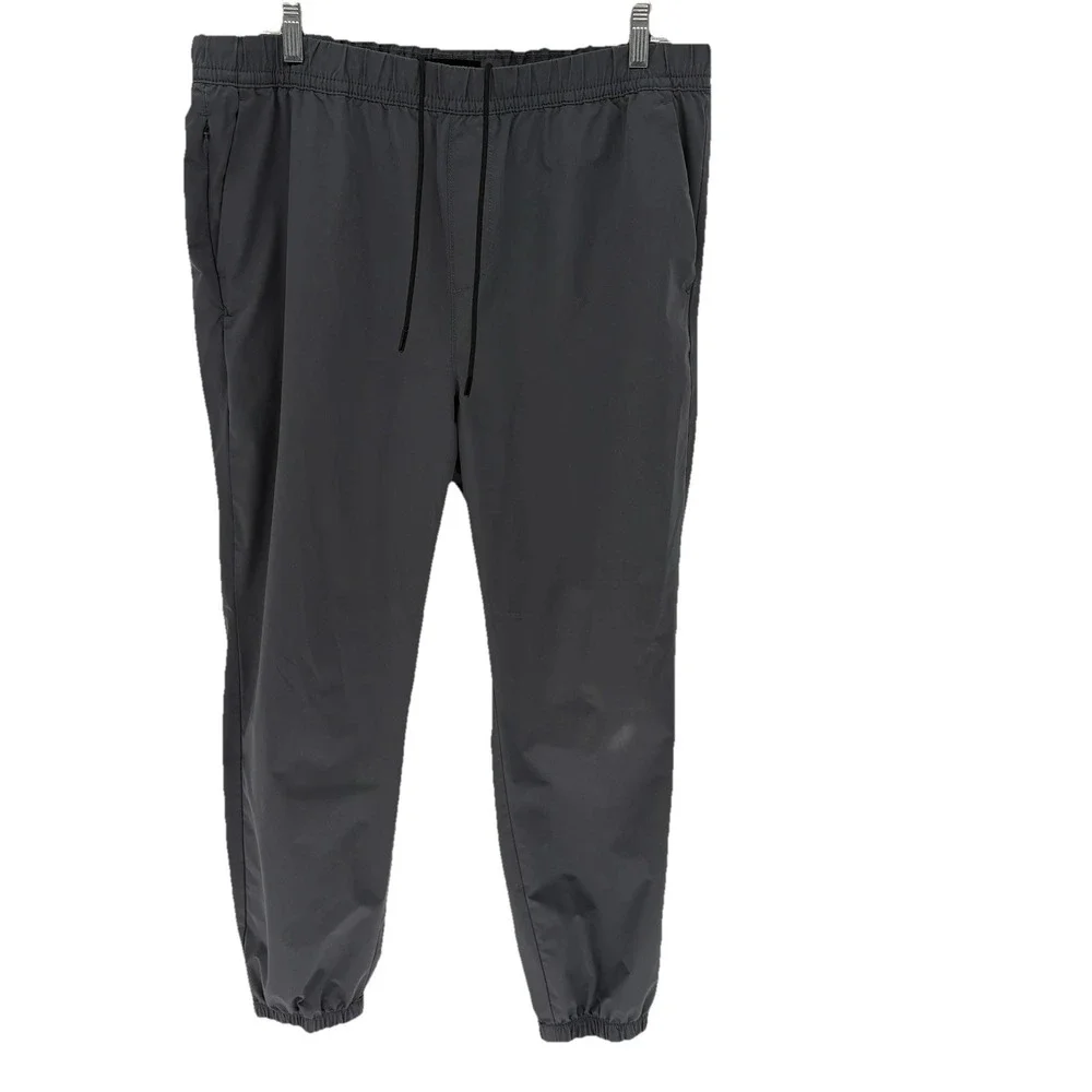Banana Republic Performance Pants Gray Jogger Athletic Running Stretch Men L‎